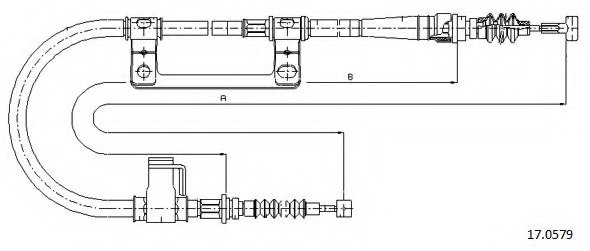 CABOR 17.0579 Cable, parking brake